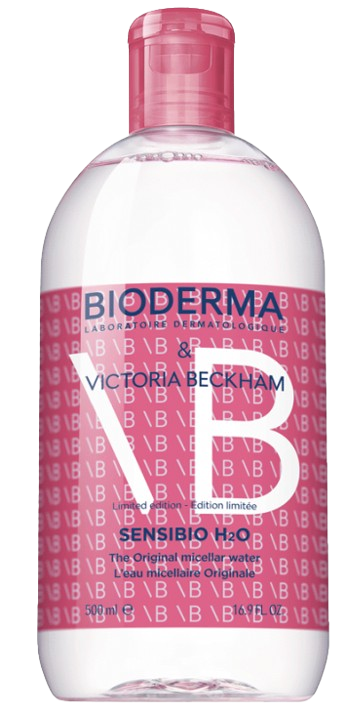 Bioderma Sensibio H2O x Victoria Beckham, woda micelarna do skóry wrażliwej, 500 ml