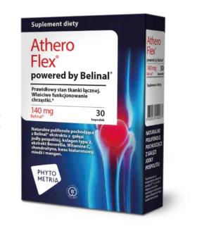 Athero Flex, kapsułki ze składnikami wspomagającymi tkanki łączne, 30 szt.