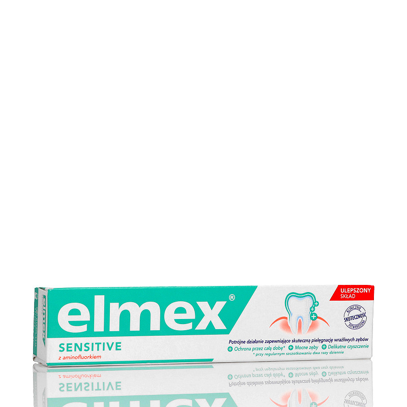 Elmex Sensitive, pasta ochraniająca odsłonięte szyjki zębowe przed próchnicą i nadwrażliwością, tuba 75 ml