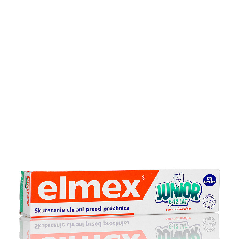 Elmex Junior, pasta ochraniająca zęby przed próchnicą dla dzieci, tuba 75 ml