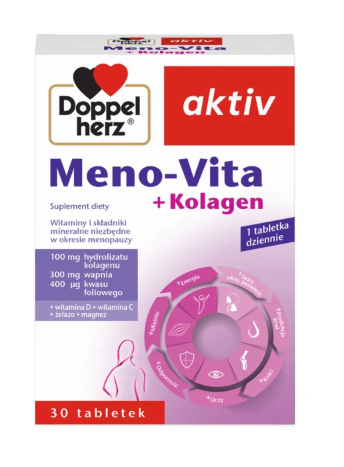 Doppelherz Aktiv Meno-Vita + kolagen, 30 kapsułek