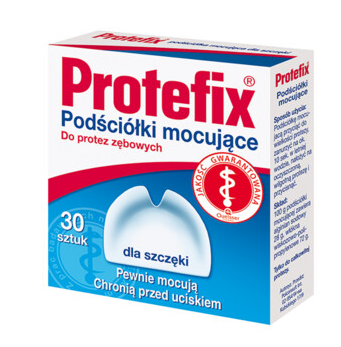 Protefix, podściółki mocujące dla szczęki, 30 szt.