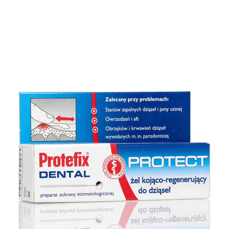 Protefix PROTECT, żel kojąco-regenerujący do dziąseł, tuba 10 ml