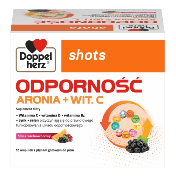 Doppelherz Shots Odporność, 20 ampułek