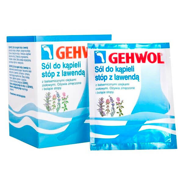Gehwol Fusskraft, sól ziołowa z lawendą do kąpieli stóp, 10 sasz.