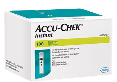 Accu-Chek Instant, testy paskowe, 100 sztuk