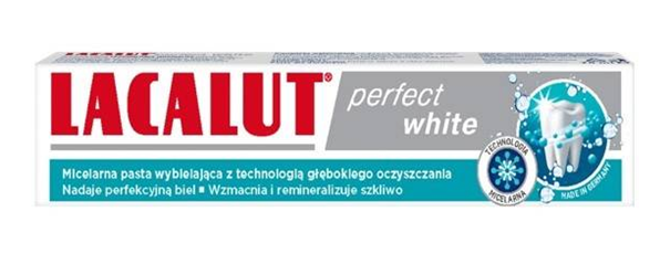 Lacalut Perfect White pasta do zębów wybielająca, 75ml