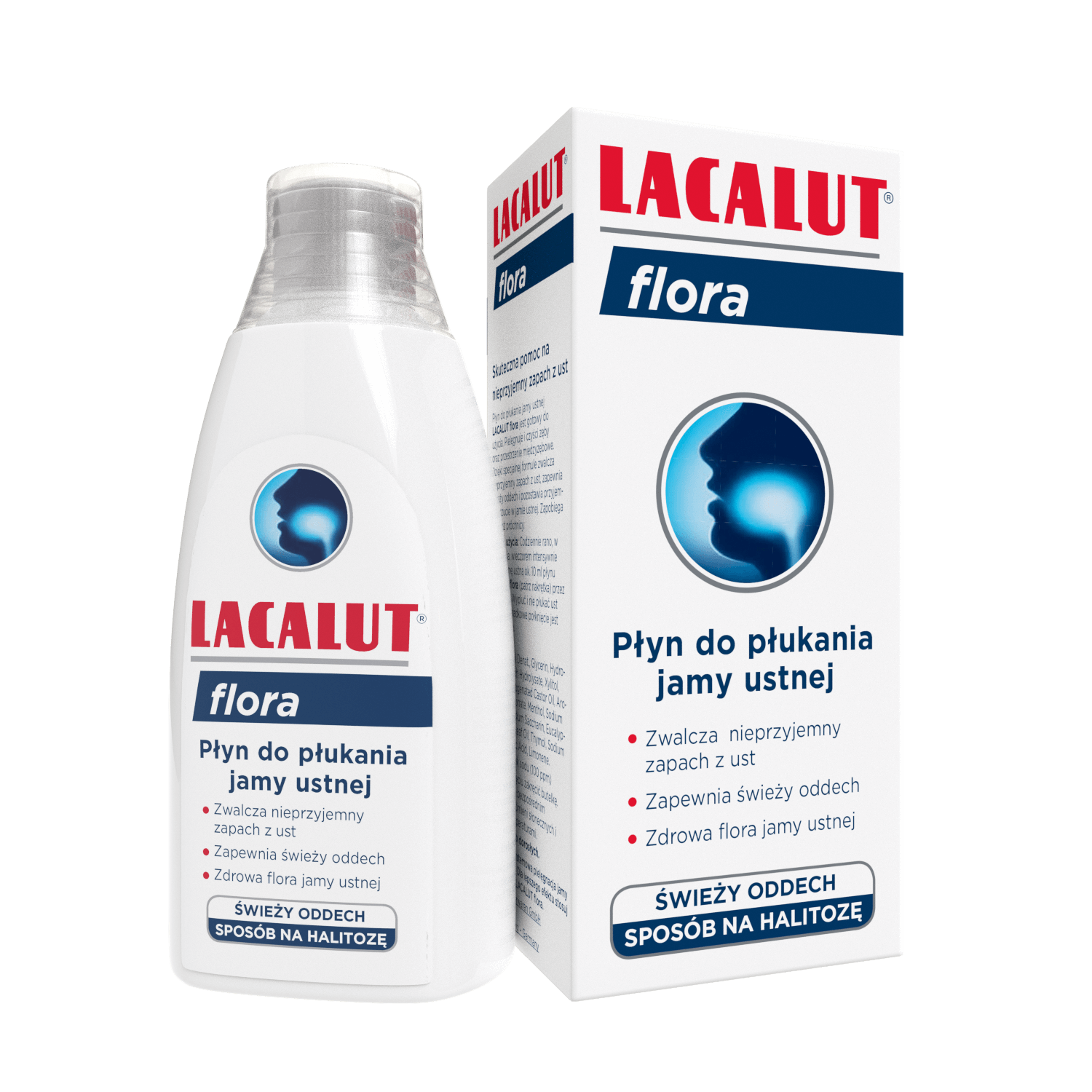 Lacalut Flora , płyn do płukania jamy ustnej zwalczający nieprzyjemny zapach, 300 ml