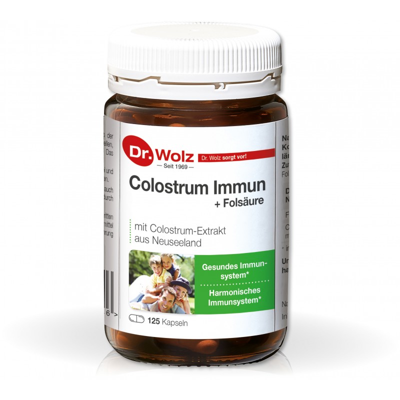 Colostrum Immun + Kwas foliowy, kapsułki na odporność,  125 szt.