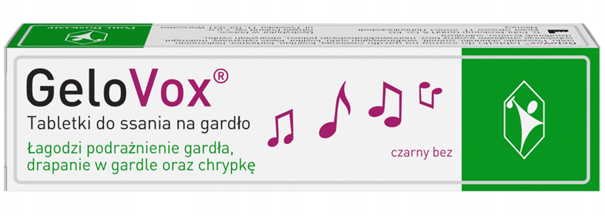 GeloVox, czarny bez, 20 tabletek do ssania