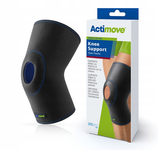 Actimove Sports Edition, orteza stawu kolanowego z odsłoniętą rzepką, rozmiar S, 1 szt.