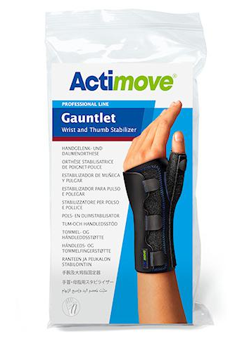 Actimove Professional Line , orteza stabilizująca nadgarstek i kciuk, rozmiar S, czarna, 1 szt.