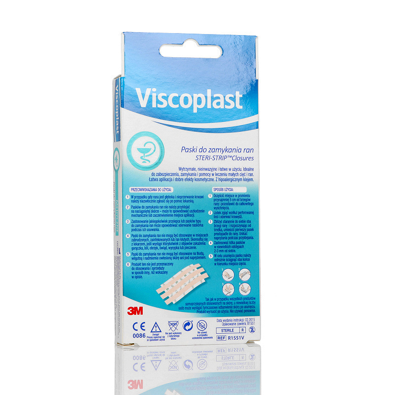 Steri-Strip Paski do zamykania ran, paski beżowe 6 mm x 75 mm, 6 szt.