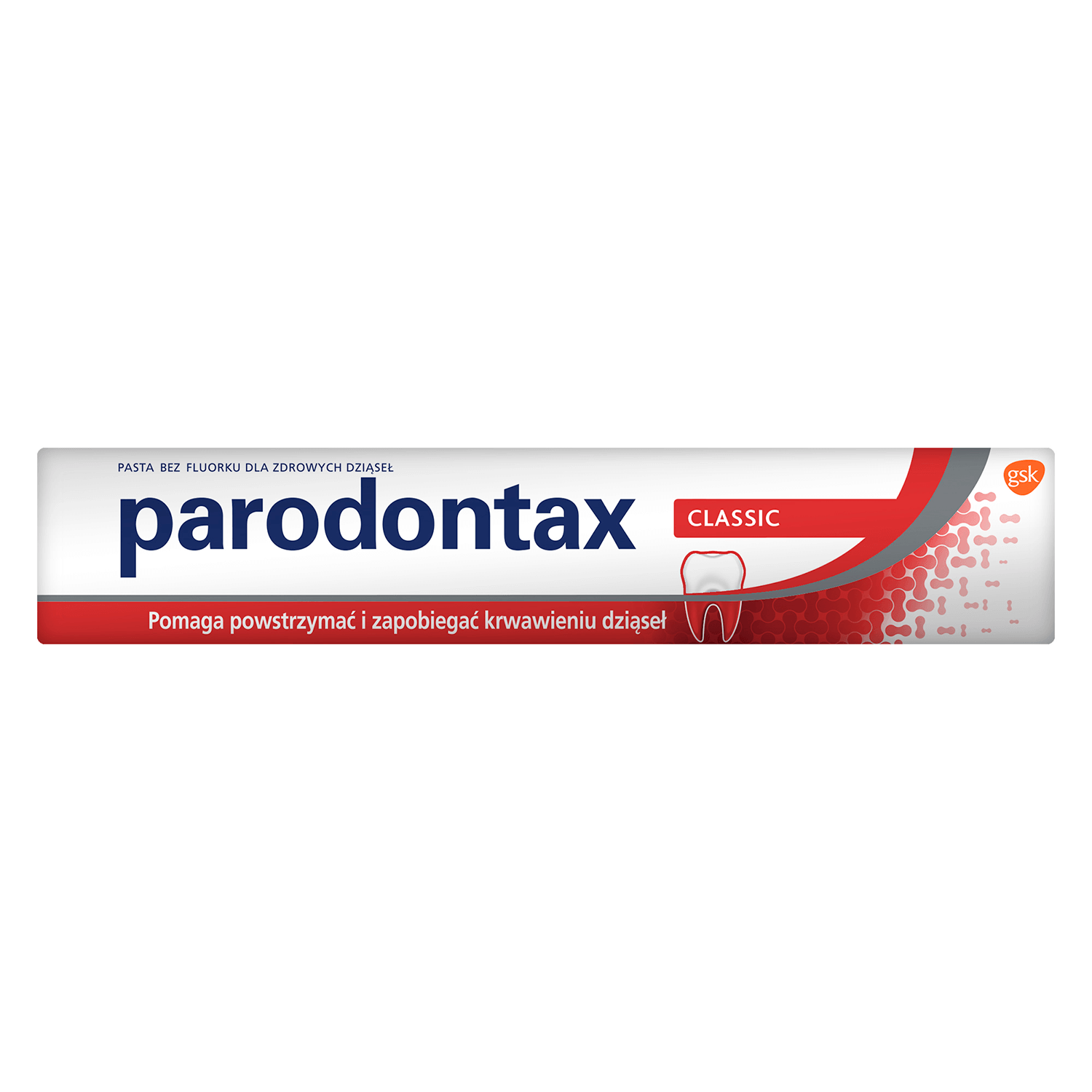Parodontax Classic, pasta do zębów zapobiegająca krwawieniu dziąseł, tuba 75 ml