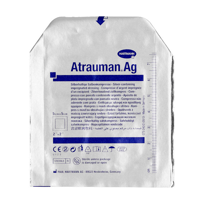 Opatrunek Atrauman Ag opatrunek ze srebrem, 5 x 5 cm, 1 szt.