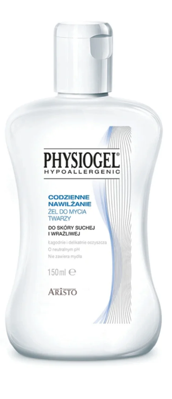PHYSIOGEL Codzienne nawilżanie, żel do mycia twarzy do skóry suchej i wrażliwej, 150 ml