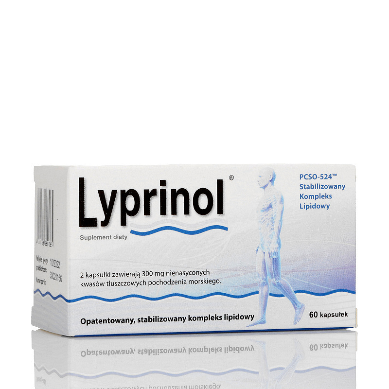 Lyprinol kapsułki ze składnikami wspomagającymi w reumatoidalnym zapaleniu stawów, 60 szt.