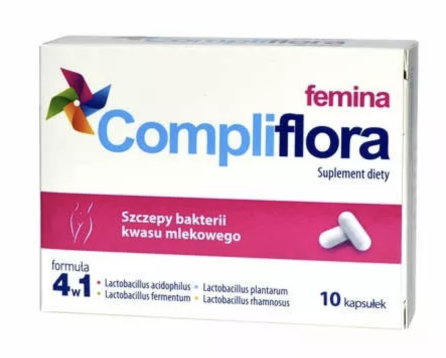 Compliflora Femina, 10 kapsułek KRÓTKA DATA 30.10.2025