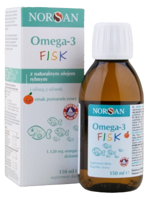Norsan Omega-3 FISK, dla dzieci, 150 ml