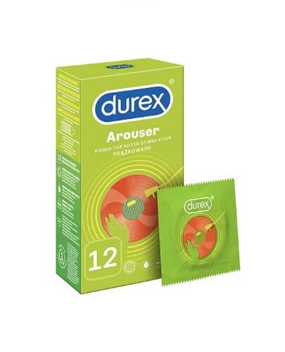 Durex Arouser, prezerwatywy prążkowane, 12 szt.