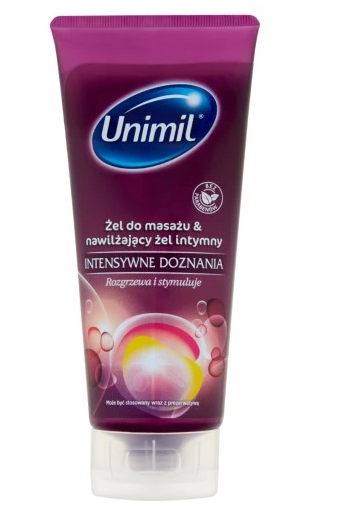 Unimil Intensywne Doznania, 2 w 1, żel do masażu i żel intymny, 200 ml