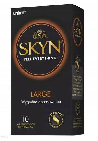 Skyn Large, bezlateksowe, 10 szt.