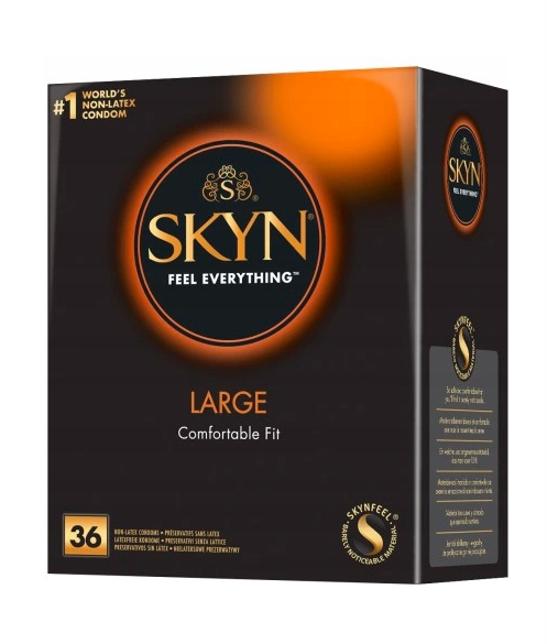 SKYN Large, prezerwatywy bez lateksu, 36 szt.