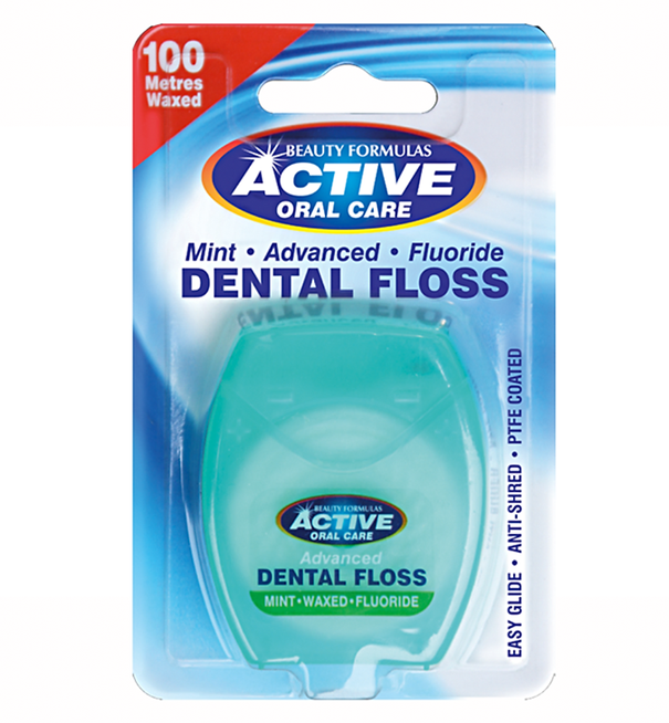 Active Oral Care, nić dentystyczna miętowa, 100 metrów