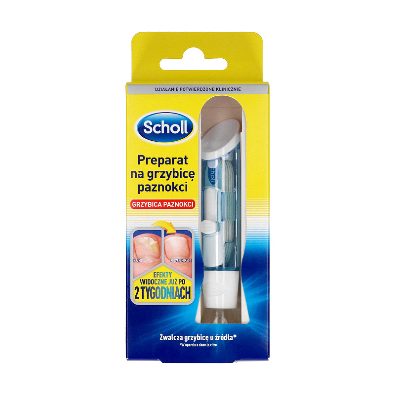 Scholl Preparat na grzybicę paznokci, zestaw: butelka 3,8 ml