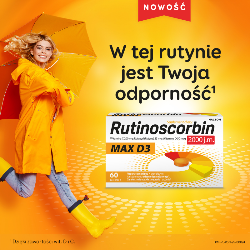 Rutinoscorbin Max D3, 60 tabletek