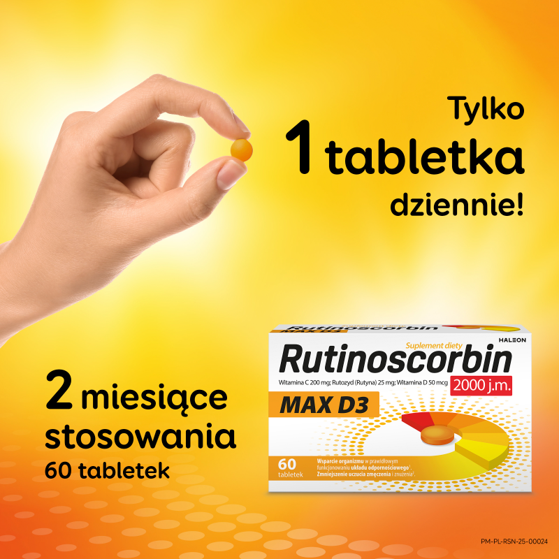 Rutinoscorbin Max D3, 60 tabletek