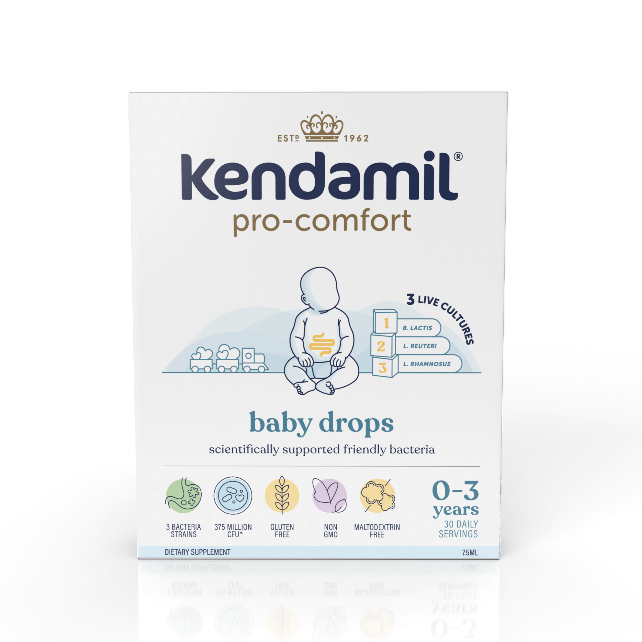 Kendamil Pro-Comfort, krople dla dzieci, 7,5 ml