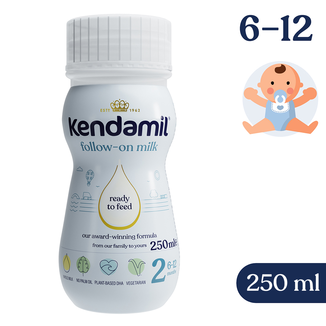 Kendamil 2, płynne mleko następne 2, 250 ml