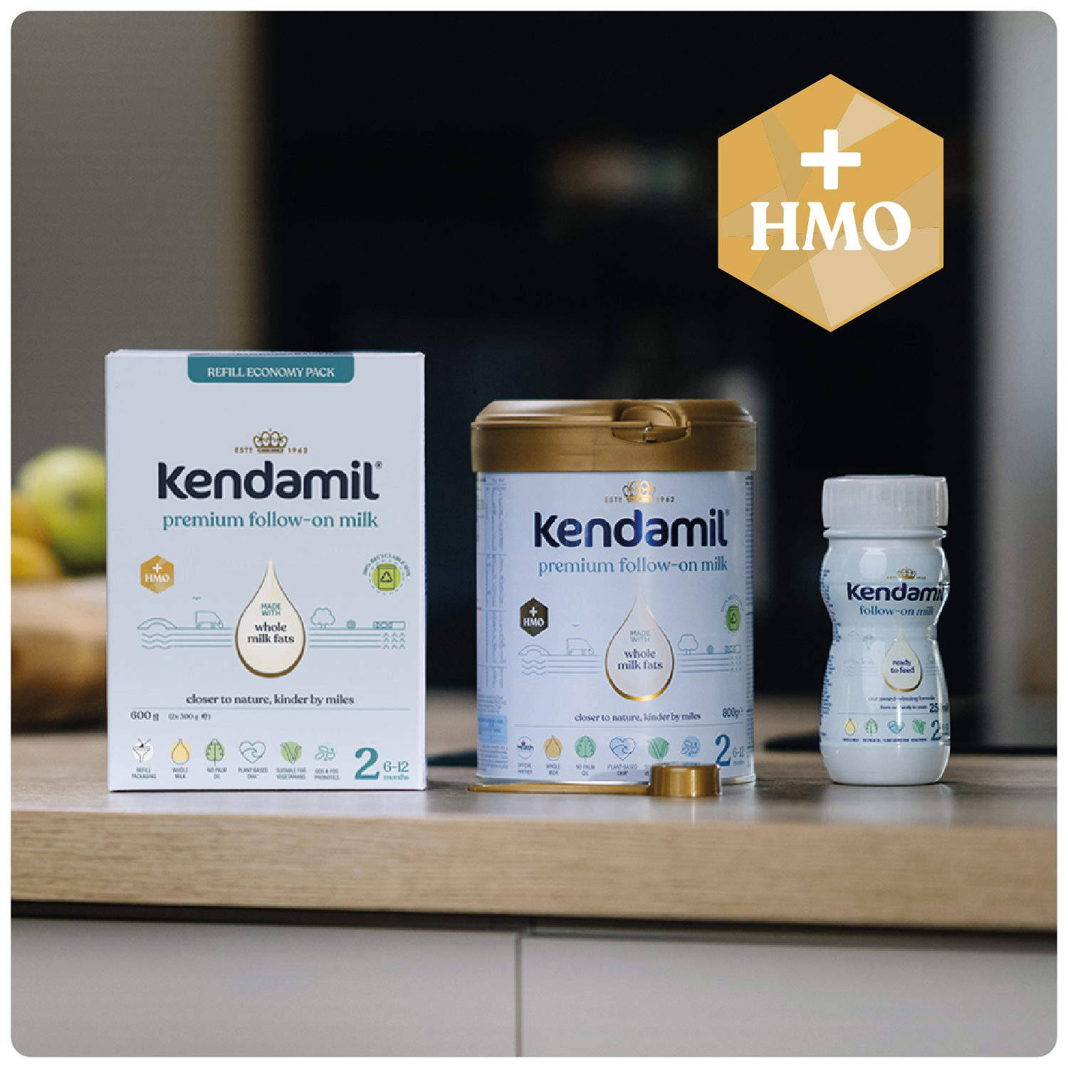 Kendamil Premium 2 HMO+ Box, mleko następne, 600 g