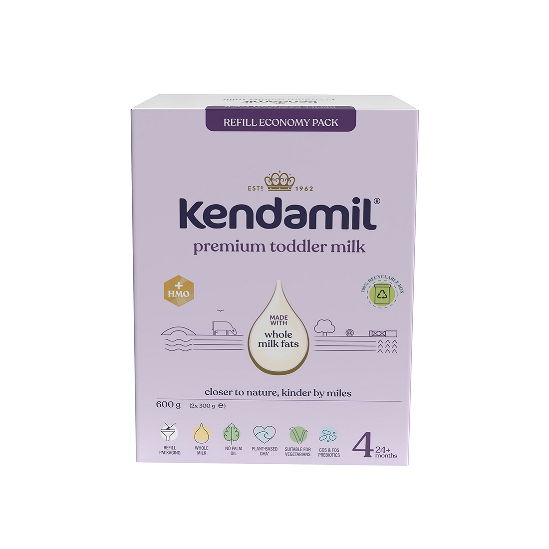 Kendamil Premium 4 HMO+ Box, mleko modyfikowane, 600 g