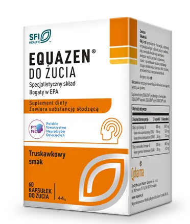 Equazen kapsułki do żucia zo smaku truskawkowym, 60 szt.
