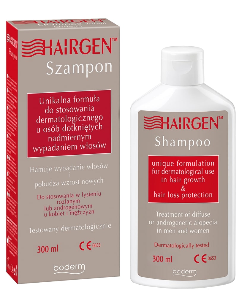 Hairgen, szampon hamujący wypadanie włosów i pobudzający wzrost nowych, 300 ml