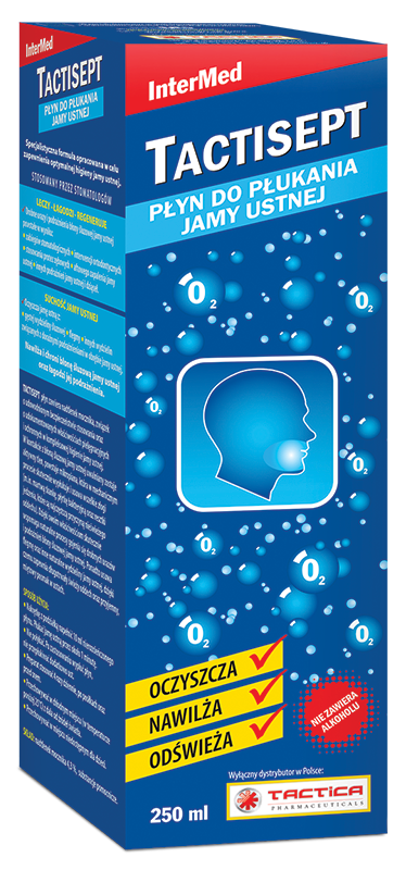 Tactisept , płyn do płukania jamy ustnej, 250 ml