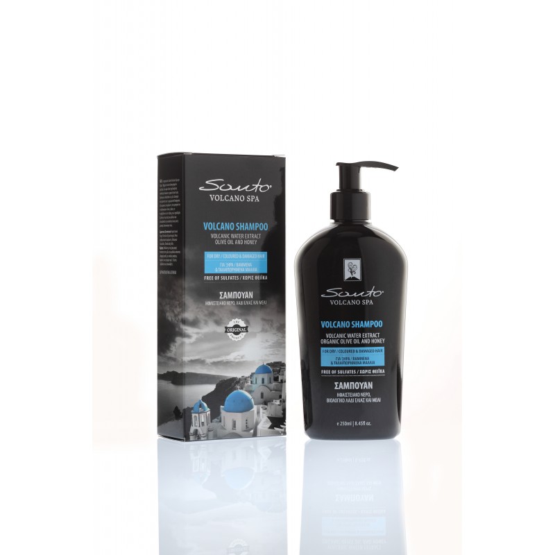 Santo Volcano SPA, szampon do włosów farbowanych, 250 ml
