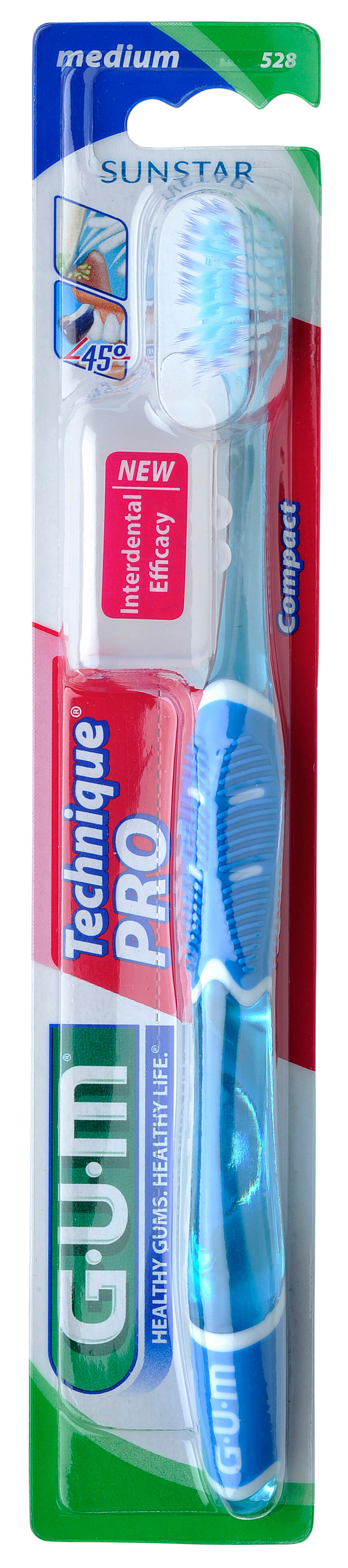 SUNSTAR GUM TECHNIQUE PRO, szczoteczka do zębów średnia miękkość, 1 szt.