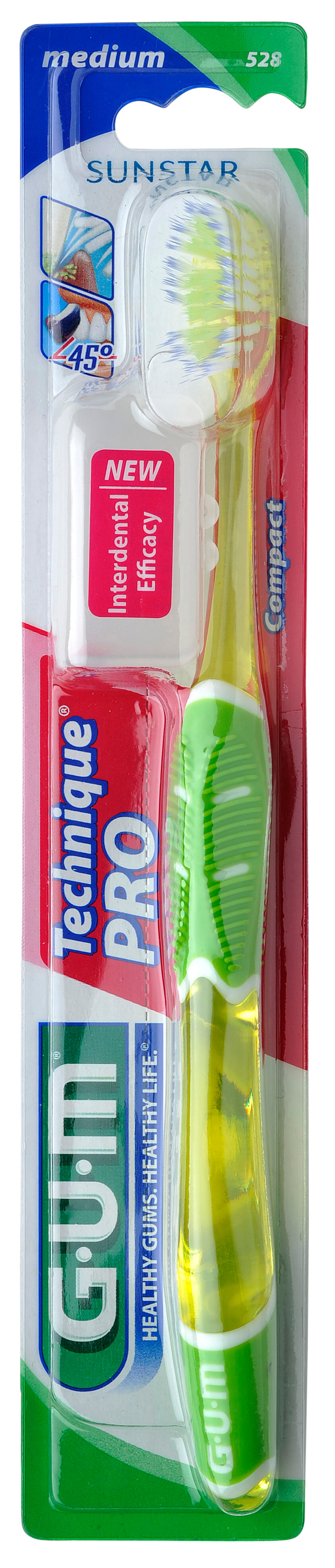 SUNSTAR GUM TECHNIQUE PRO, szczoteczka do zębów średnia miękkość, 1 szt.