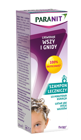 Paranit Szampon + Grzebień szampon eliminujący wszy i gnidy z grzebieniem, 200 ml