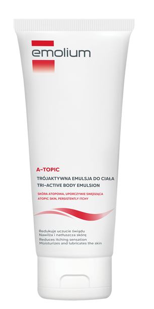 Emolium A-TOPIC, kojąca trójaktywna emulsja do ciała, 200 ml