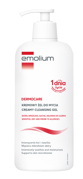 Emolium Dermocare, kremowy żel do mycia, 400 ml