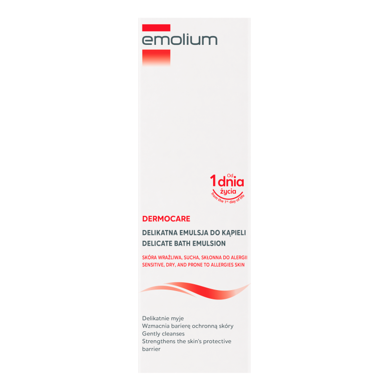 Emolium Dermocare delikatna emulsja do kąpieli, 200 ml