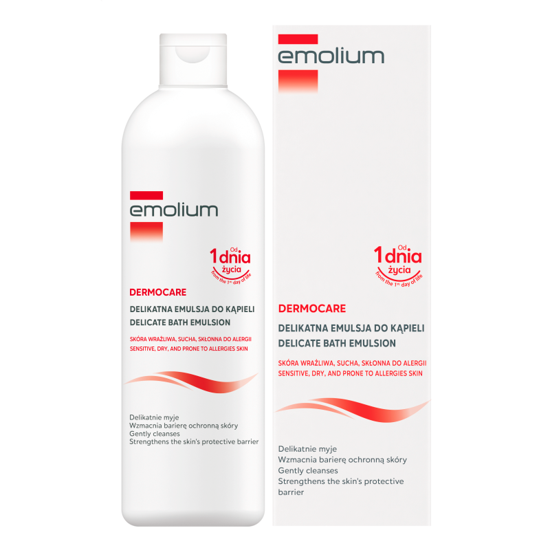 Emolium Dermocare, delikatna emulsja do kąpieli, 200 ml