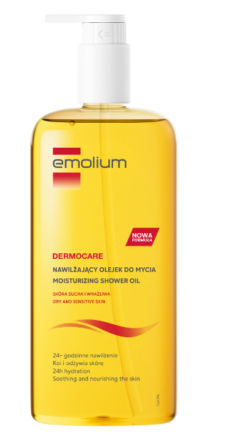 Emolium Dermocare nawilżający olejek pod prysznic, 400 ml