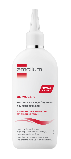 Emolium Dermocare, emulsja na suchą skórę głowy, 150 ml