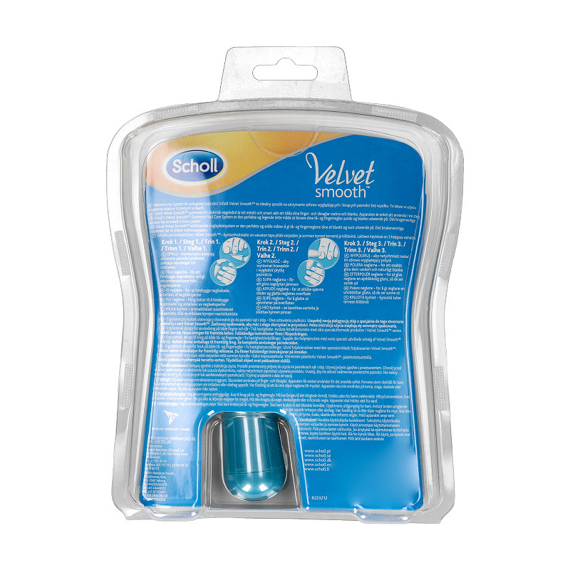 Scholl Velvet Smooth , elektroniczny system do pielęgnacji paznokci, 1 szt.