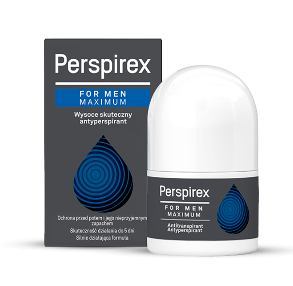 Perspirex Men Maximum, antyperspirant roll-on, 20 ml